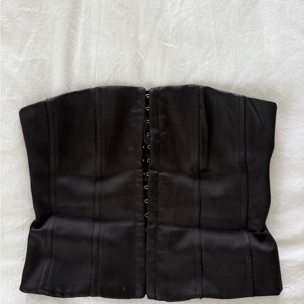 Danielle Guizio Black Corset Top